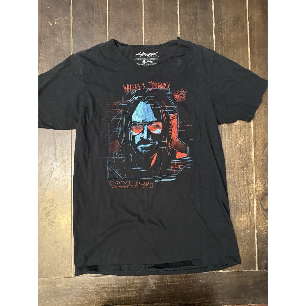 Cyberpunk 2077 Where's Johnny T Shirt M Jinx Samurai Johnny Silverhand 2020